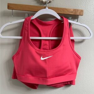 Nike Women's Pink Sports Bra and shorts set
